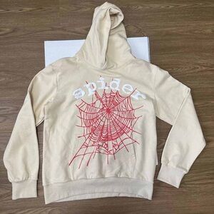 Sp5der Foam Print Hooded Sweatshirt